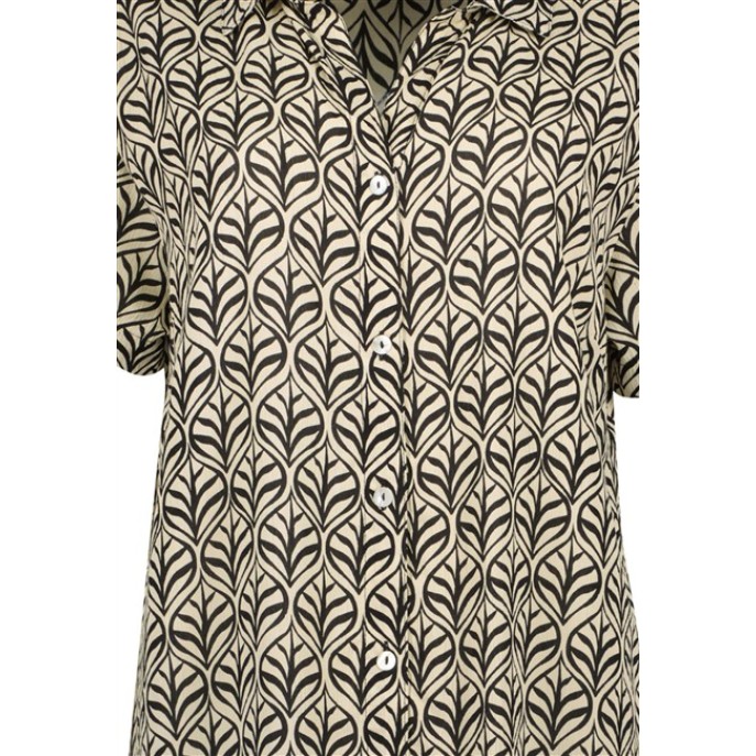 Blue Seven Jurk zwart dessin 184202